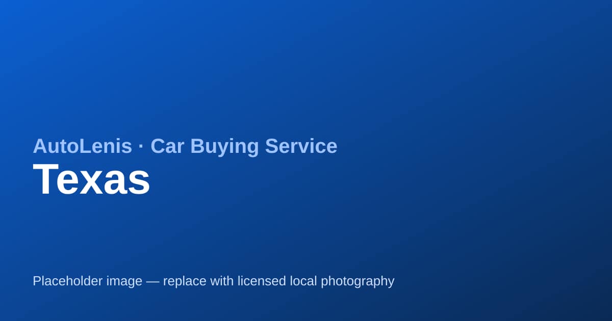 Car buying service in Texas — AutoLenis concierge